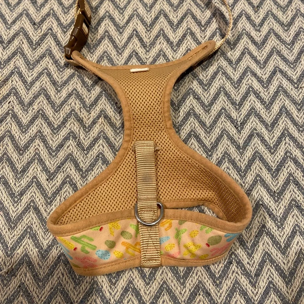 Pastel Cactus Dog Harness | Adjustable | Small Pet